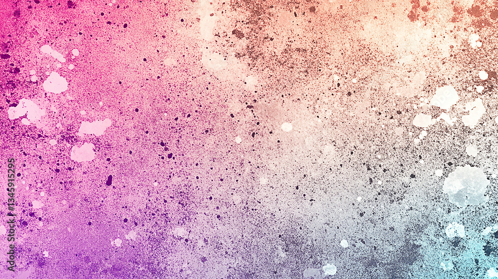 Abstract gradient background with colorful splashes and stains, ideal for creative design projects Abstract gradient background with colorful splashes and stains, ideal for creative design projects