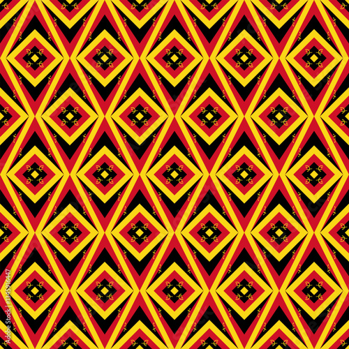 Schilderij op canvas rhombus background