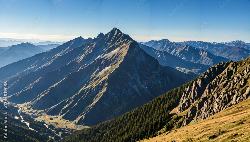 Le majestueux paysage des montagnes