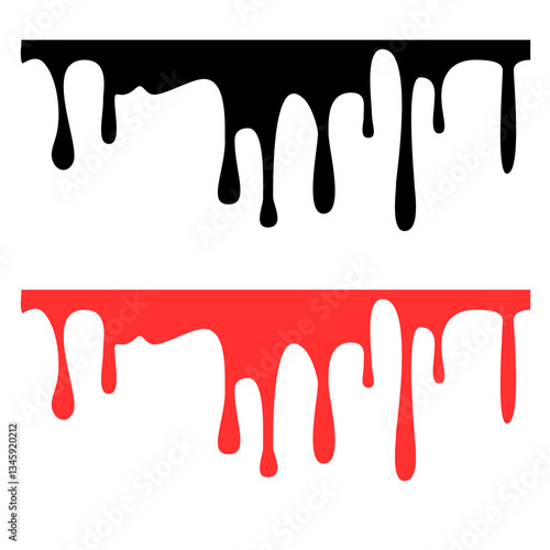 red paint dripping