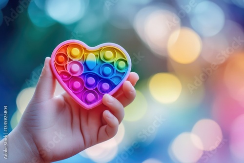 A person holding a heart-shaped object, perfect for romantic or love-themed illustrations