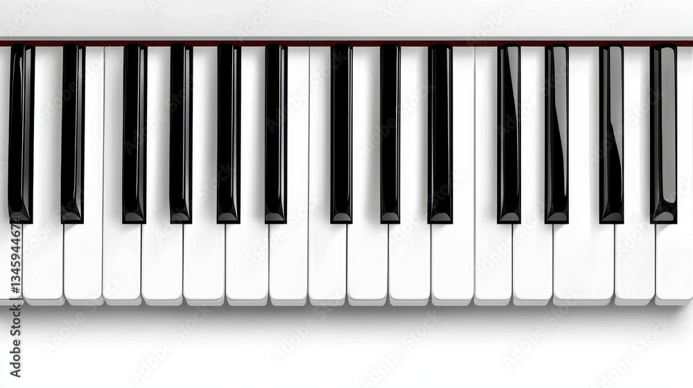 Close Up of Piano Keys White and Black Keys on a Clean Background Close Up of Piano Keys White and Black Keys on a Clean Background