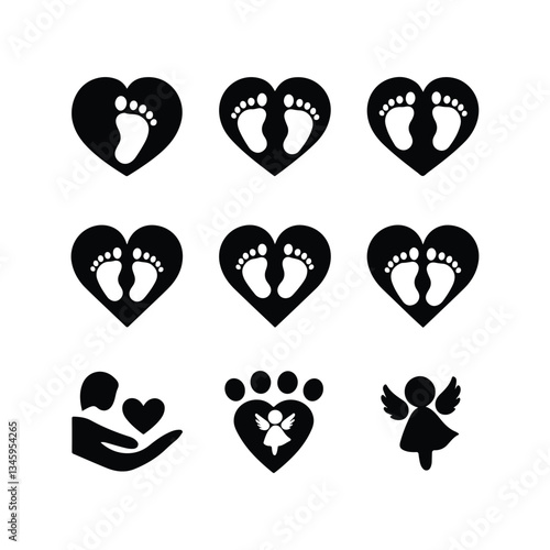 BABY - thin line vector icon set. Pixel perfect. Editable stroke. The set contains icons: Child, Baby baby thin line icons Human newborn baby, toddler or infant flat icon for apps and websites Baby bl