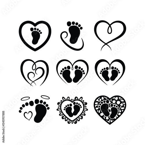 BABY - thin line vector icon set. Pixel perfect. Editable stroke. The set contains icons: Child, Baby baby thin line icons Human newborn baby, toddler or infant flat icon for apps and websites Baby bl