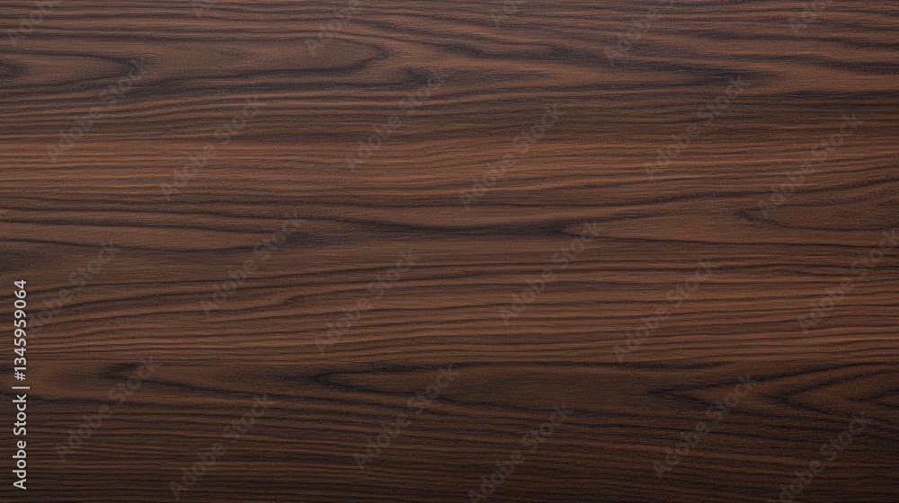 Fototapeta premium A close-up view of dark brown wood grain, showcasing its rich texture and natural patterns.
