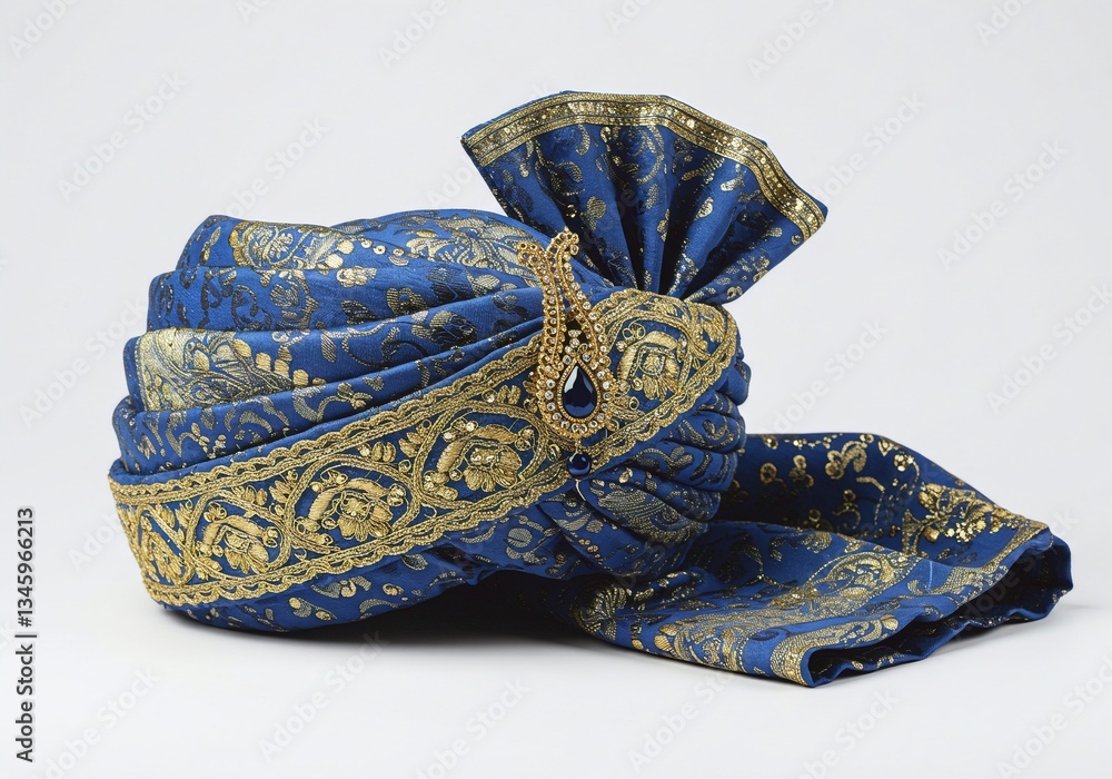 Fototapeta premium Blue & Gold Turban