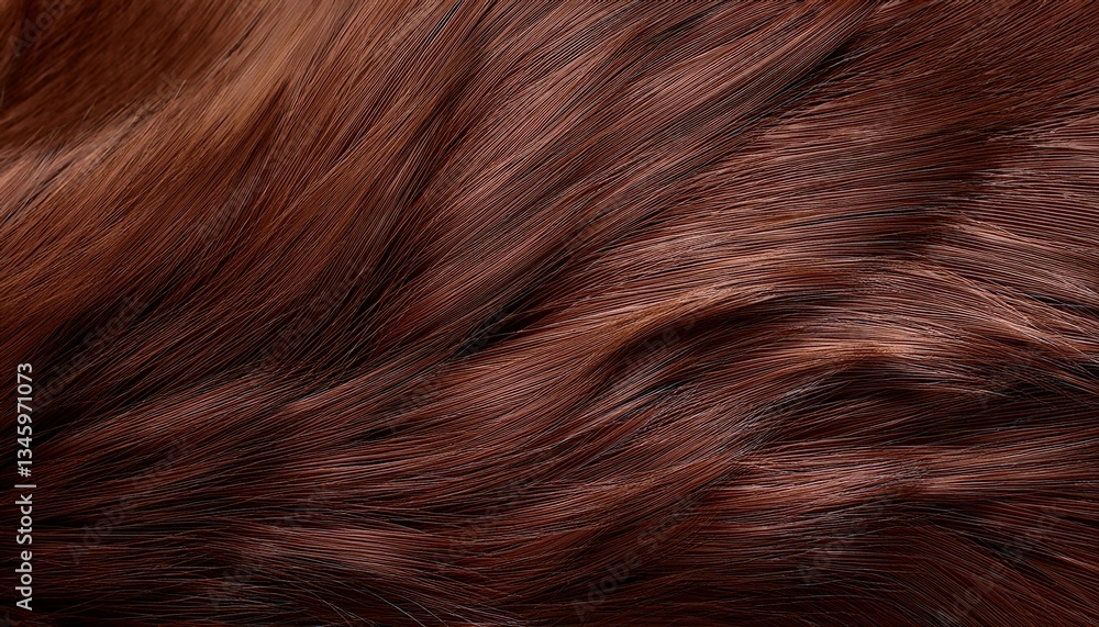 Naklejka premium dark brown fur texture background image