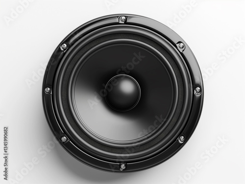 Wallpaper Mural Sound Amplifier: An up-close, high-quality image showcases a classic black loudspeaker, the embodiment of sound's power. Torontodigital.ca