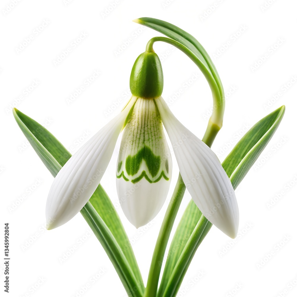 Obraz premium a snowdrop flower.
