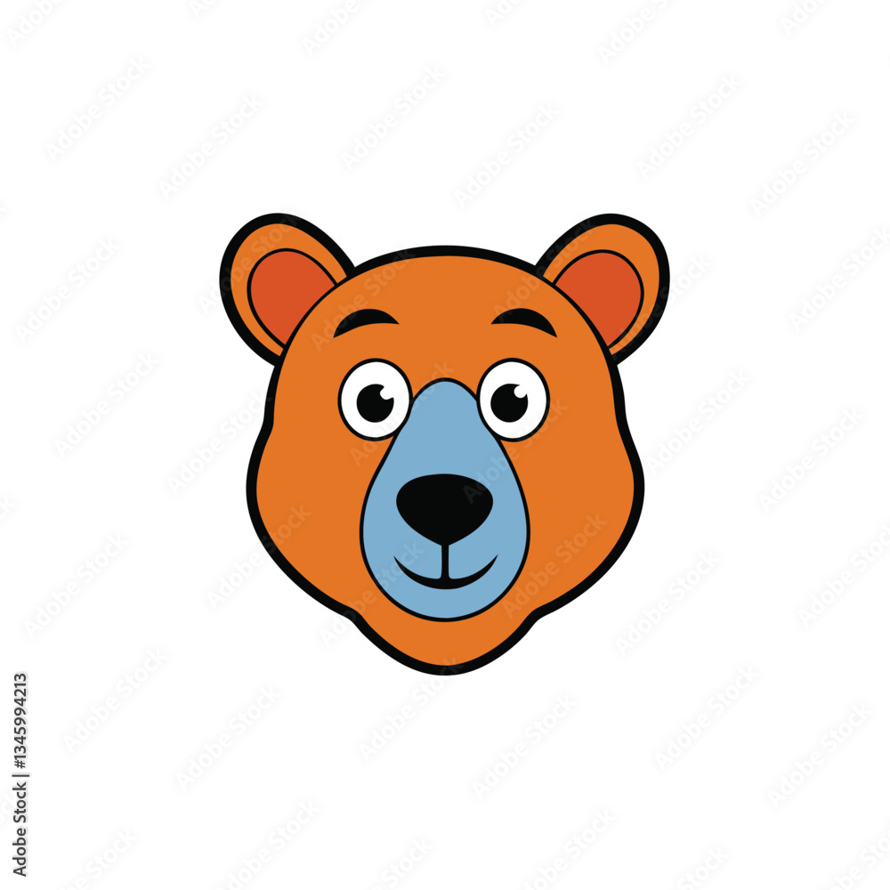 Bear Head Vector Illustration – Wild Animal Icon, Modern Silhouette, Wildlife Design Bear Head Vector Illustration – Wild Animal Icon, Modern Silhouette, Wildlife Design
