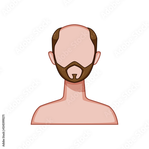 waves hairstyles for men cartoon vector illustration