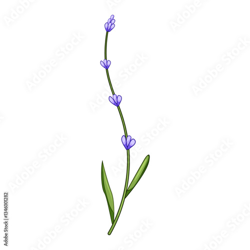 myth lavender cartoon vector illustration