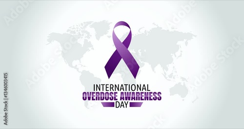 international overdose awareness day motion video, ideal for international overdose awareness day celebration