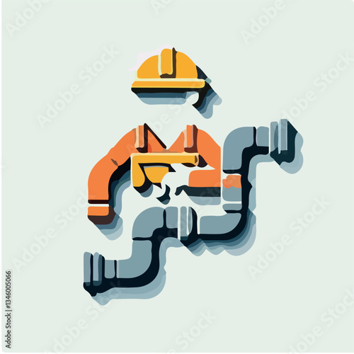 plumber icon vector