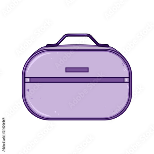 fire toiletry bag cartoon vector illustration