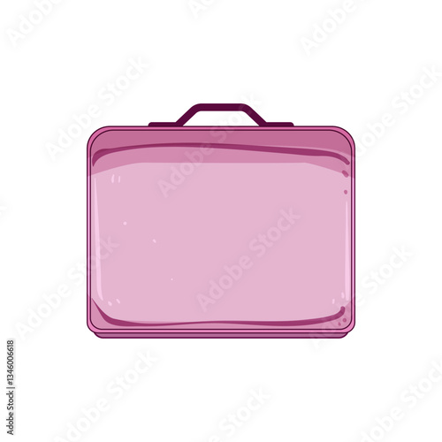 burn toiletry bag cartoon vector illustration