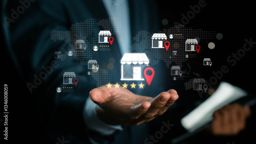 Bild auf Leinwand Boost global store presence with local SEO and customer review systems
