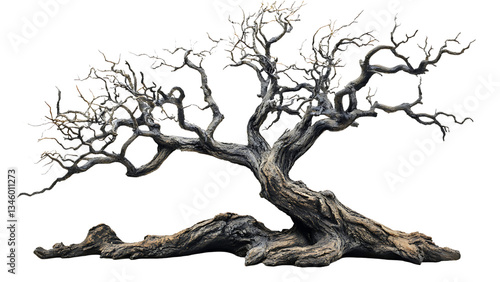 Leafless old spooky tree