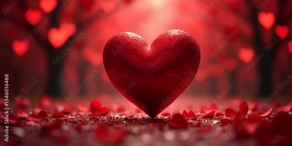 Obraz premium A symbol of love and affection, the heart represents the deepest emotions and passions