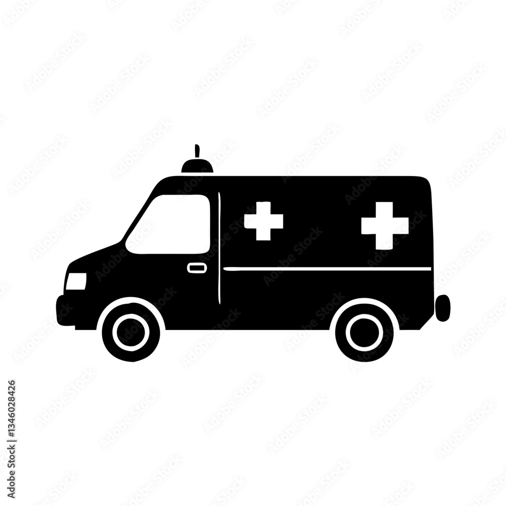 ambulance icon, ambulance silhouette vector illustration-simple silhouette illustration of ambulance, perfect for ambulance logos and icons ambulance icon, ambulance silhouette vector illustration-simple silhouette illustration of ambulance, perfect for ambulance logos and icons