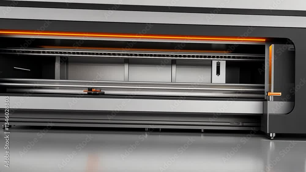 High-Tech Large Format Industrial Printer: Modern Digital Printing Machine High-Tech Large Format Industrial Printer: Modern Digital Printing Machine