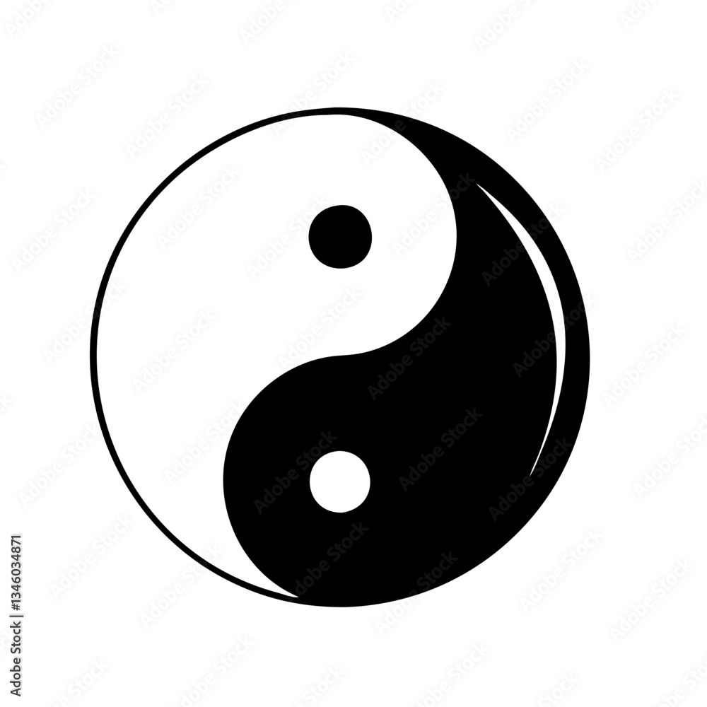 yin yang icon, yin yang silhouette vector illustration-simple silhouette illustration of yin yang, perfect for yin yang logos and icons yin yang icon, yin yang silhouette vector illustration-simple silhouette illustration of yin yang, perfect for yin yang logos and icons