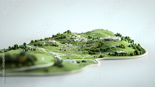 3D Rendered Golf Course Design