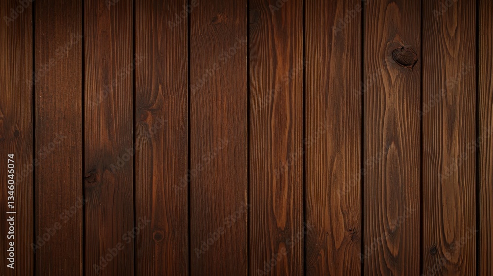 Naklejka premium Wooden plank texture indoor setting background image warm environment close-up view