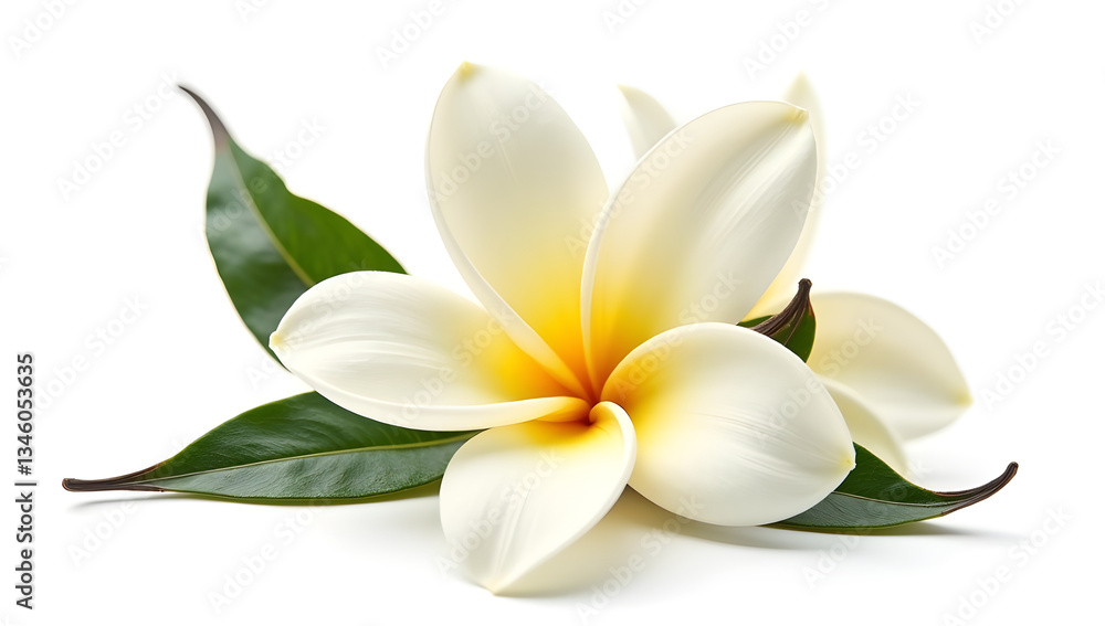 The Elegance of a Creamy White Vanilla Flower The Elegance of a Creamy White Vanilla Flower