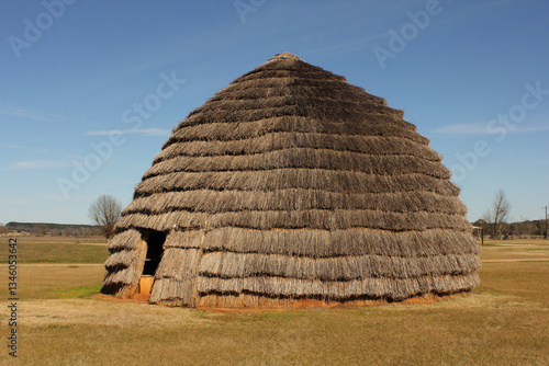 Native American Style Hut in Rural East Texas.