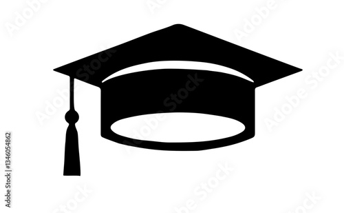 Graduation Celebration. Vector illustration of a group of graduates tossing their caps in celebration of graduation.graduation hat diploma icon. Graduation hat and diploma web icon.Vector illustration