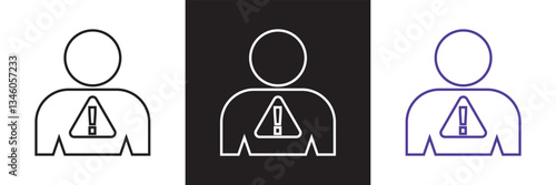 Complaint Icon.  Vector illustration. isolated on white and black background. EPS 10