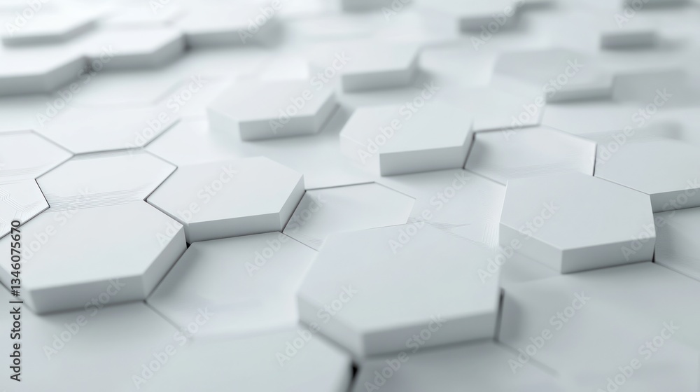 Abstract 3D Hexagonal Pattern Background Abstract 3D Hexagonal Pattern Background