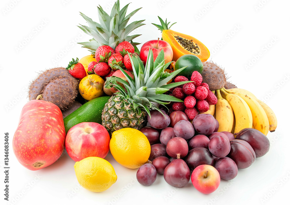 Shopping bag full of fresh vegetables and fruits Shopping bag full of fresh vegetables and fruits