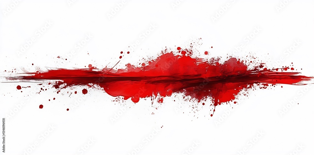 Abstract Red Color Splash Element on White Background Illustration Abstract Red Color Splash Element on White Background Illustration