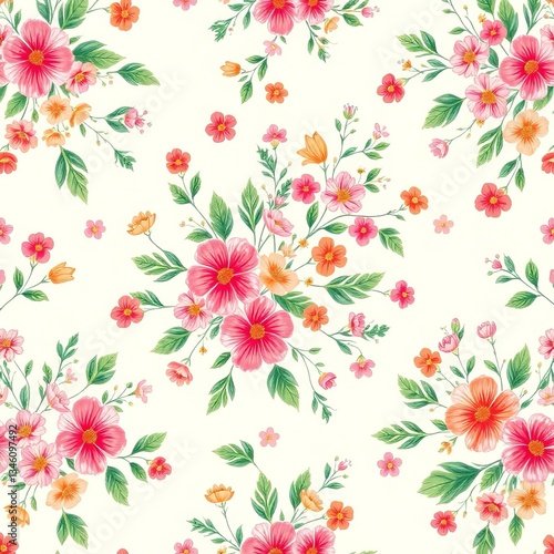 seamless pattern with flowers
