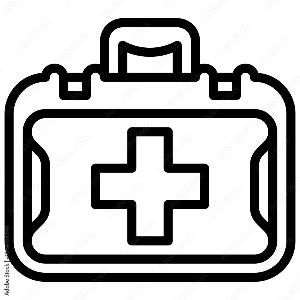 Medical kit. Editable stroke vector icon. Medical kit. Editable stroke vector icon.