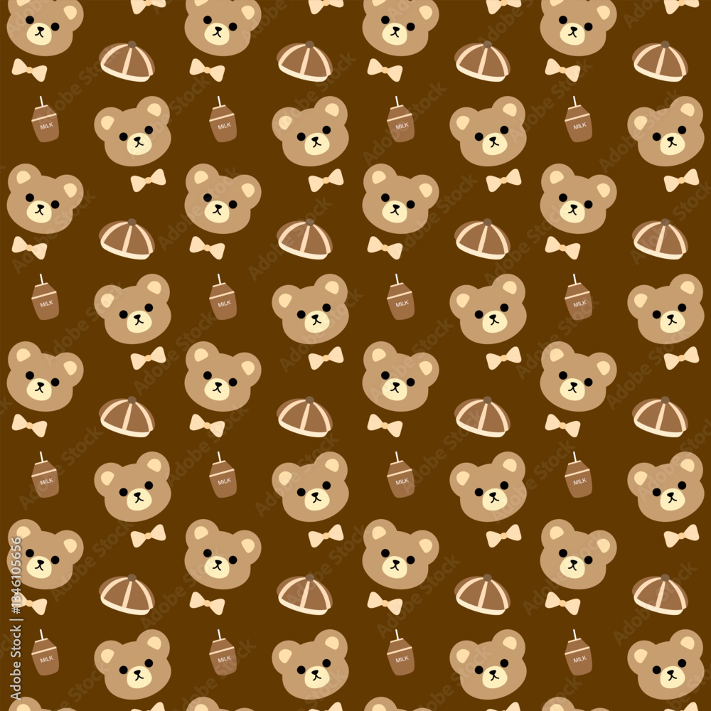 seamless pattern with teddy bear seamless pattern with teddy bear
