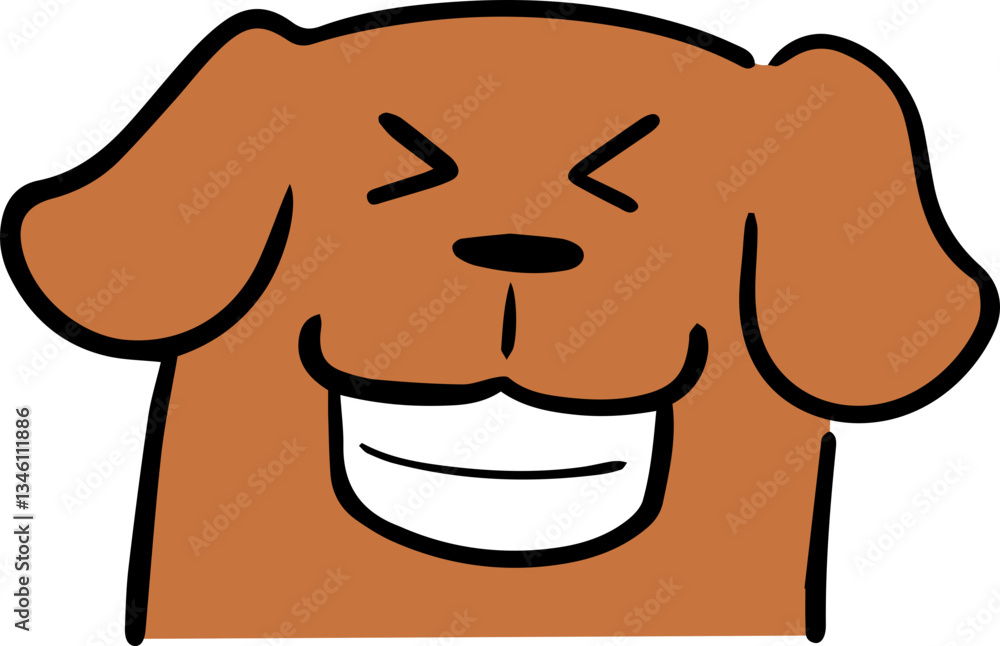 Obraz premium Illustration of dog cartoon