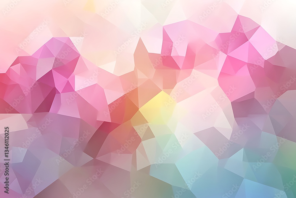 Obraz premium Pastel Triangle Abstract Background.