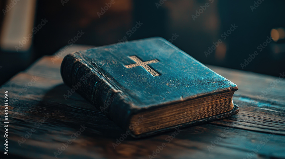 Religious reflection open bible on rustic wooden table still life photography intimate indoor environment spiritual concept Religious reflection open bible on rustic wooden table still life photography intimate indoor environment spiritual concept