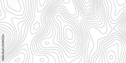 Abstract Blank Detailed Topographic Contour Map Subtle White Vector Background.White wave paper curved reliefs abstract background,paper texture Imitation of a geographical map,