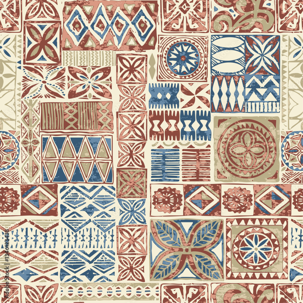 Polynesian tribal pattern