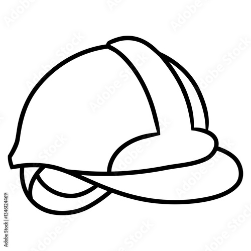 construction helmet icon vector
