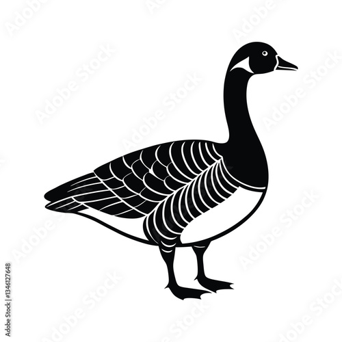 goose isolated on white