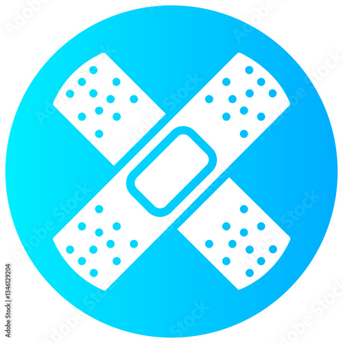 adhesive vector round glyph icon