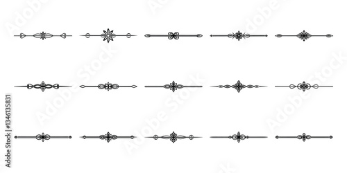 line dividers, Ornamental dividers and line borders set, creative decorative elements for invitations, stylish vintage frames, borders, and graphic design embellishments.


