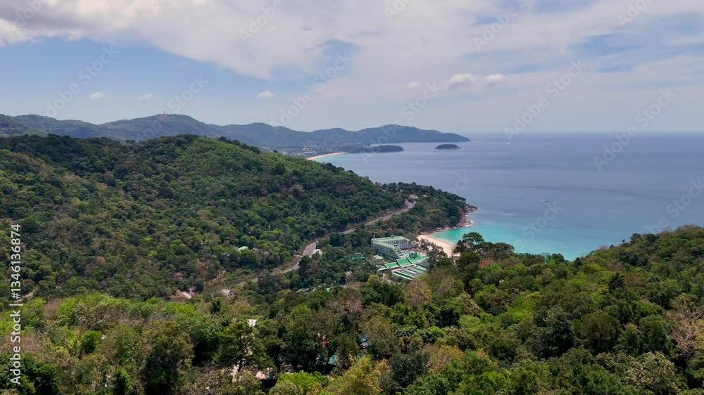 Aerial View of Phuket Coastline Aerial View of Phuket Coastline