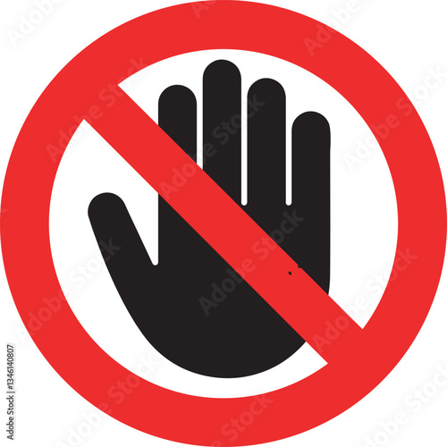 No entry forbidden sign