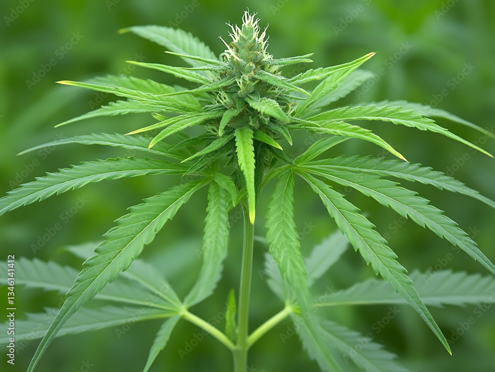 Cannabis Bud Closeup for Green Field. Cannabis Bud Closeup for Green Field.